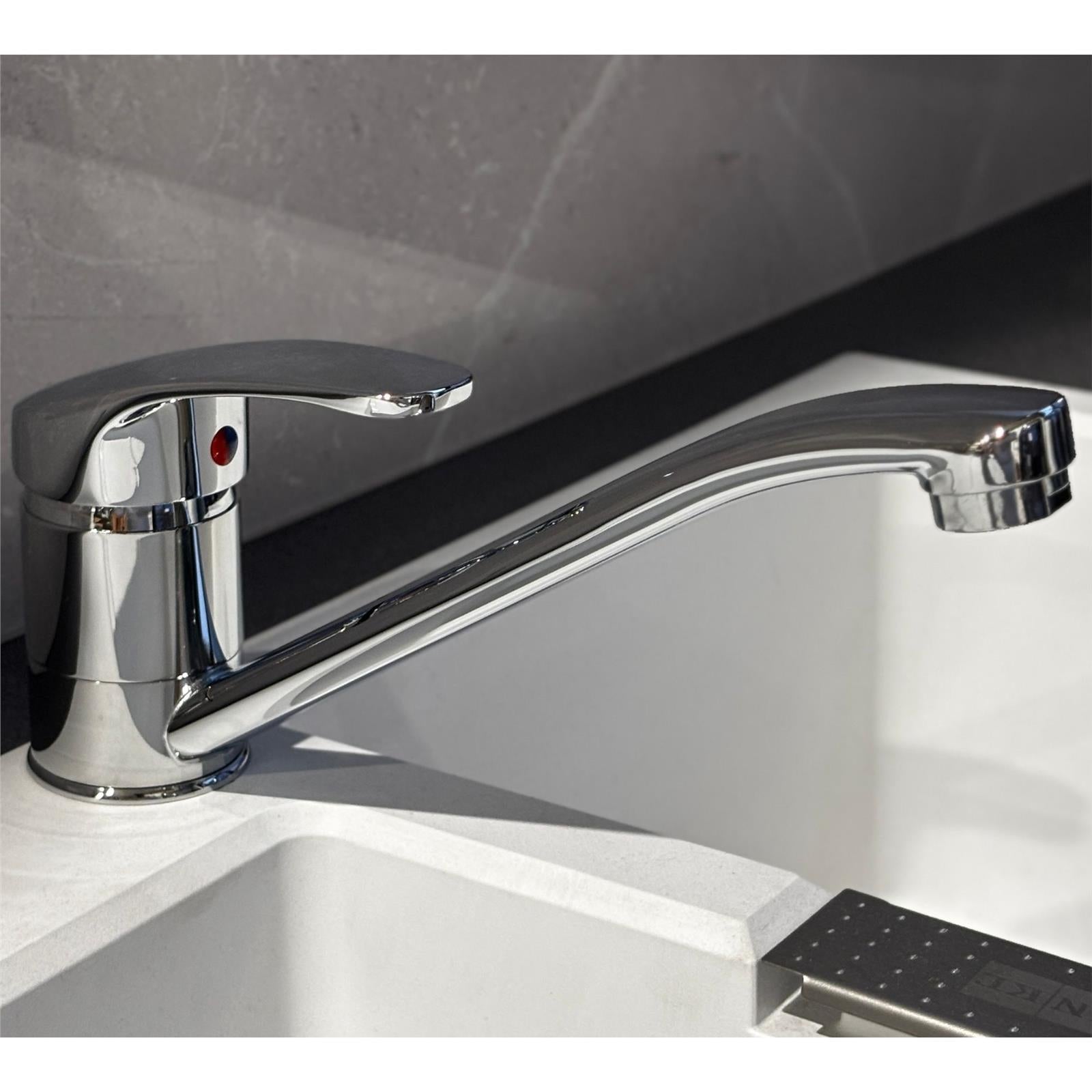 Liquida VS626CH Single Top Lever Kitchen Mixer Tap In Chrome